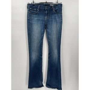 Chip & Pepper 28 Bootcut‎ Jeans Women Blue Medium Wash Low Rise Distressed USA